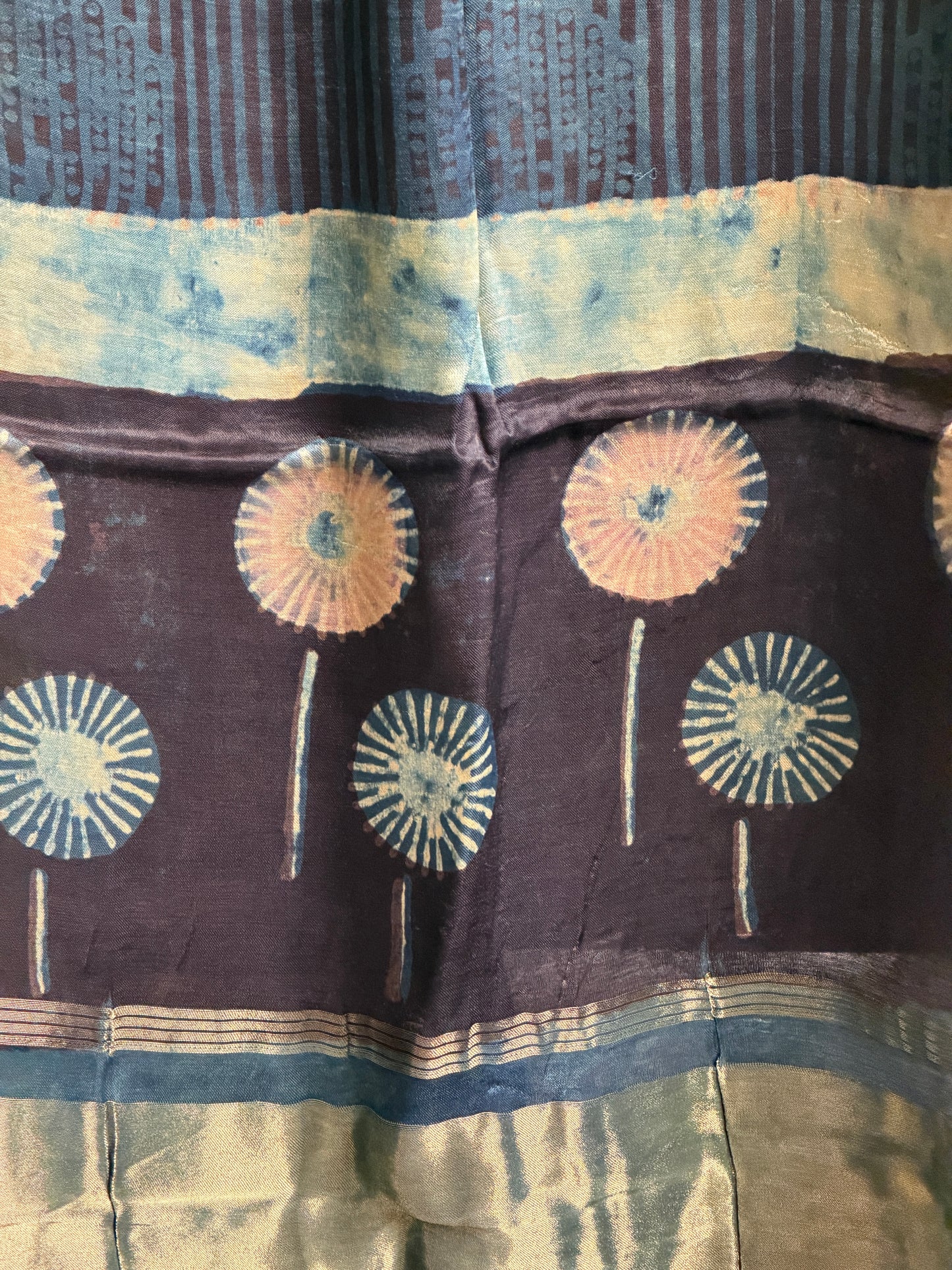 Tissue Modal Silk Suit Set with Nashpal Print