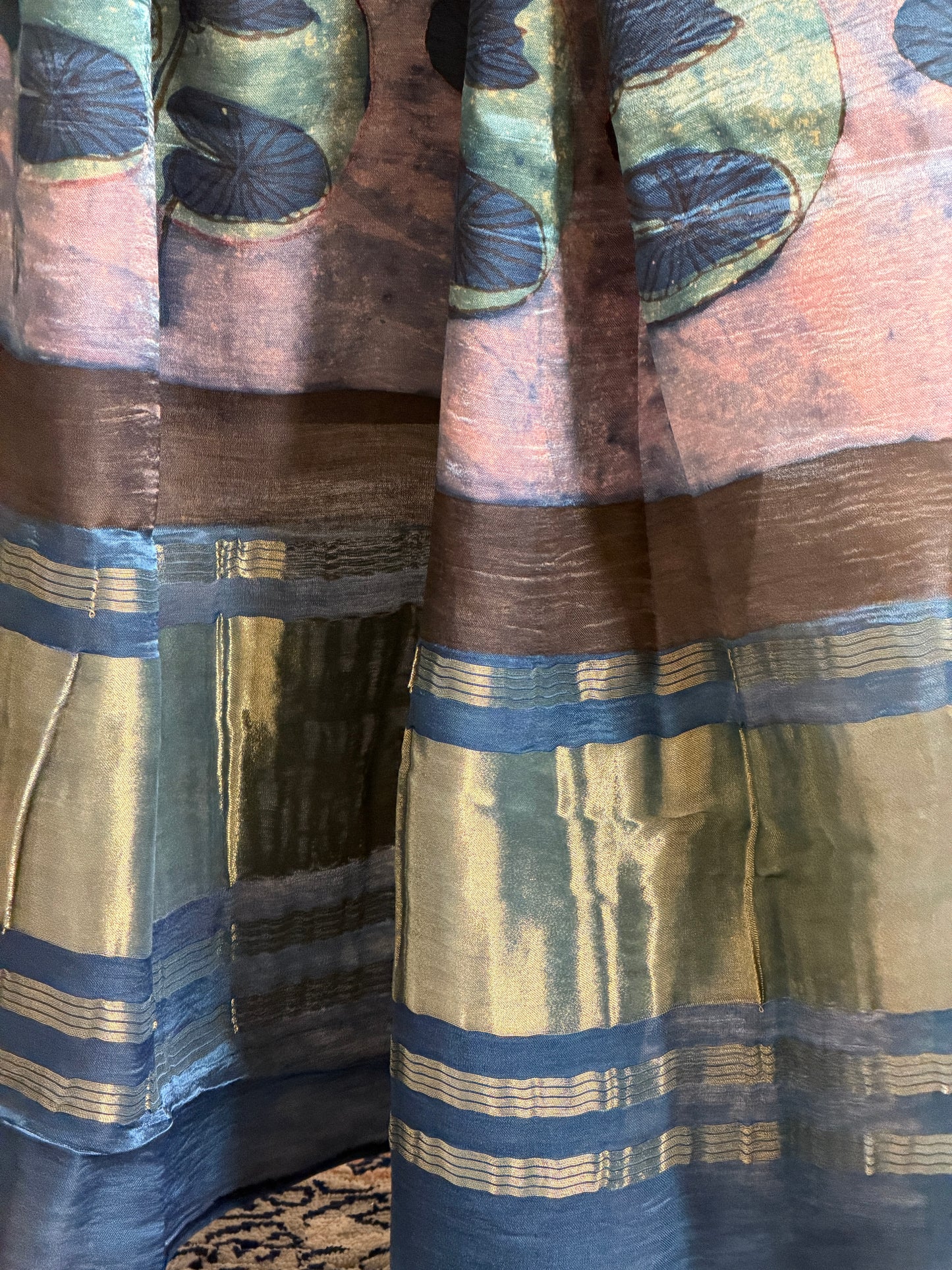 Tissue Modal Silk Suit Set with Nashpal Print