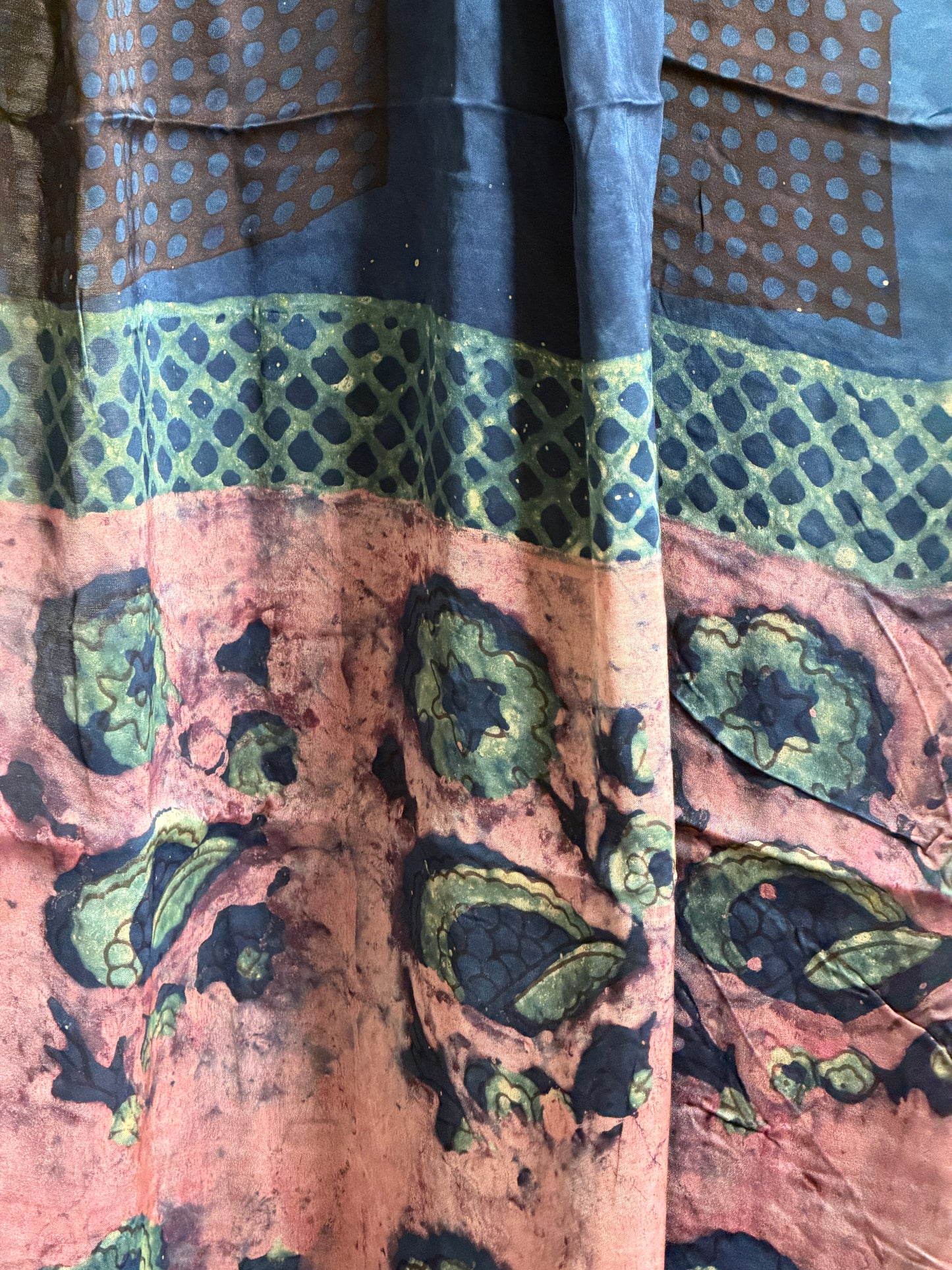 Tussar Modal Silk Suit Set with Nashpal Print