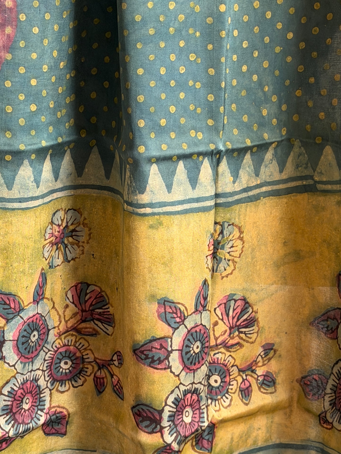 Tussar Modal Silk Suit Set with Nashpal Print