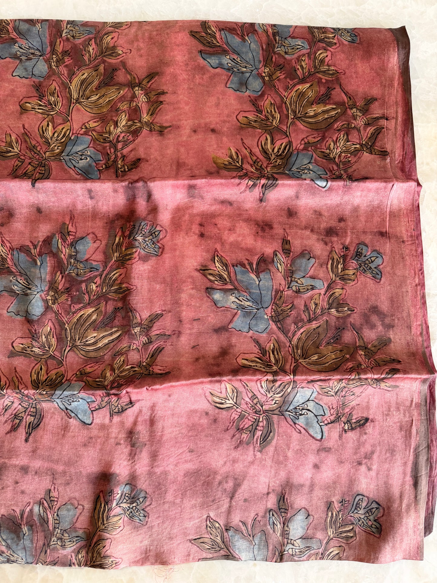 Tussar Modal Silk Suit Set with Nashpal Print