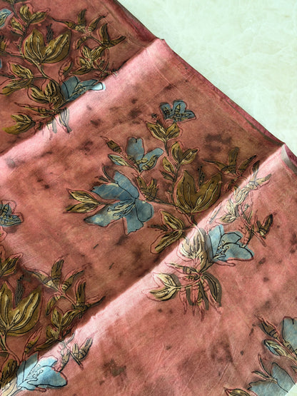 Tussar Modal Silk Suit Set with Nashpal Print