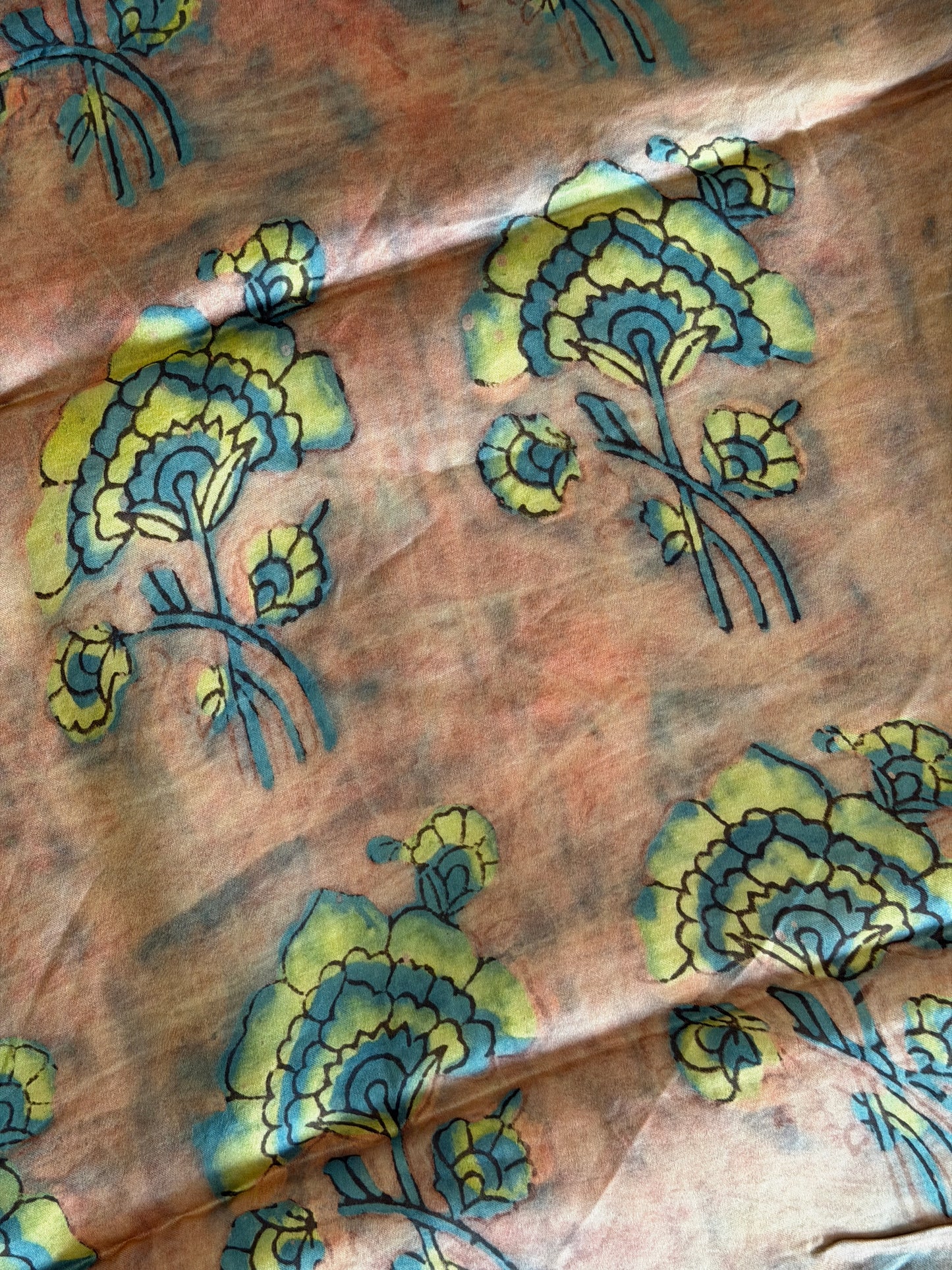 Tussar Modal Silk Suit Set with Nashpal Print