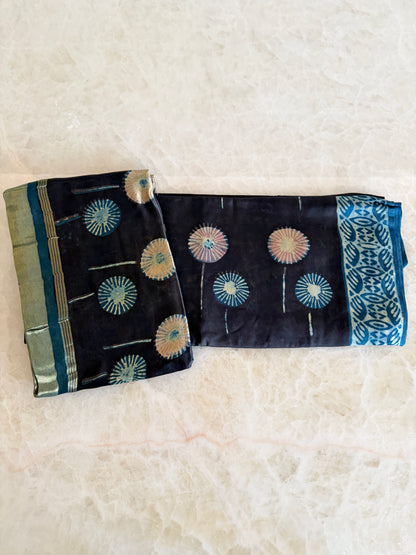 Tissue Modal Silk Suit Set with Nashpal Print