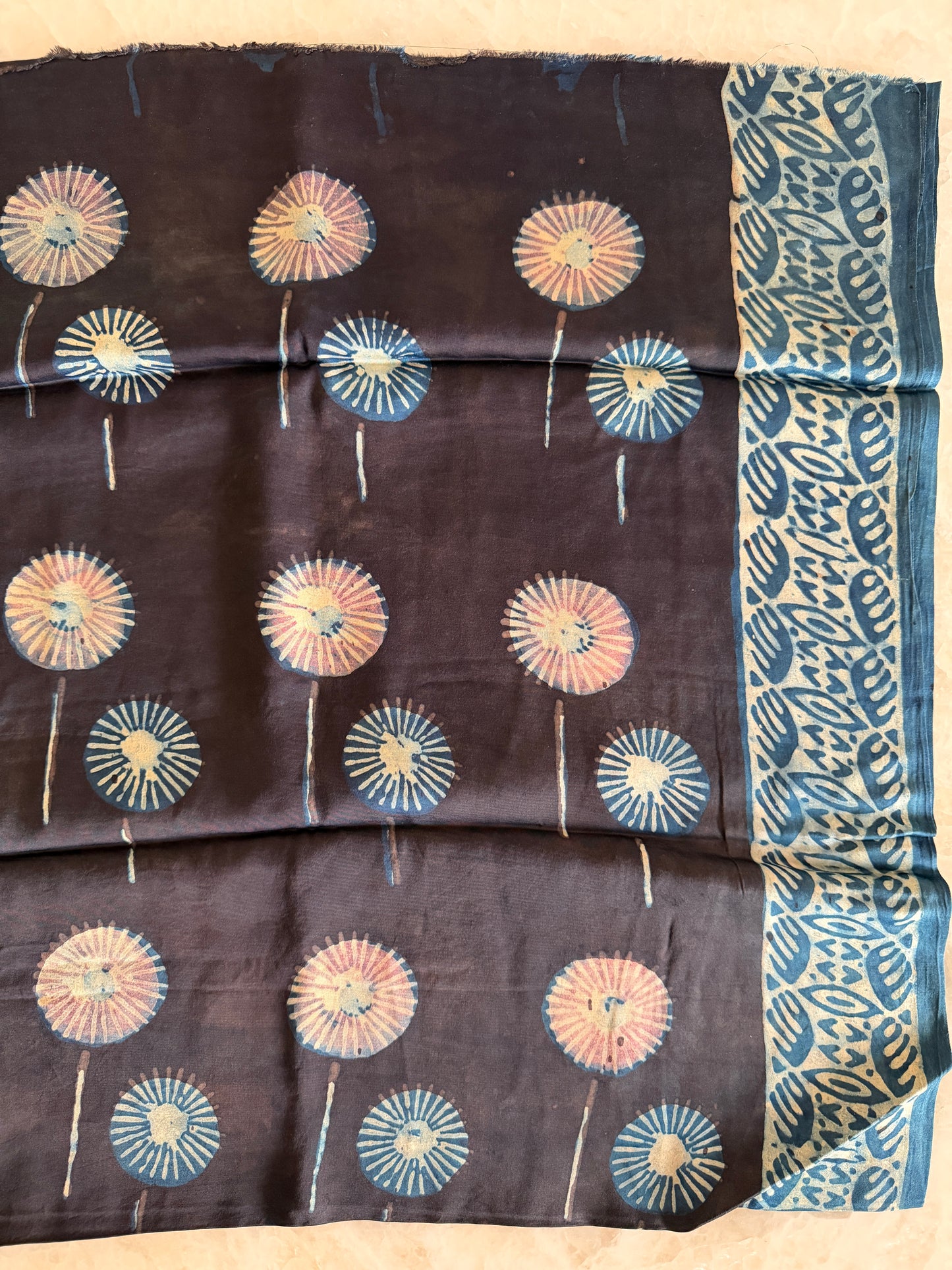 Tissue Modal Silk Suit Set with Nashpal Print