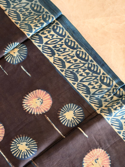 Tissue Modal Silk Suit Set with Nashpal Print