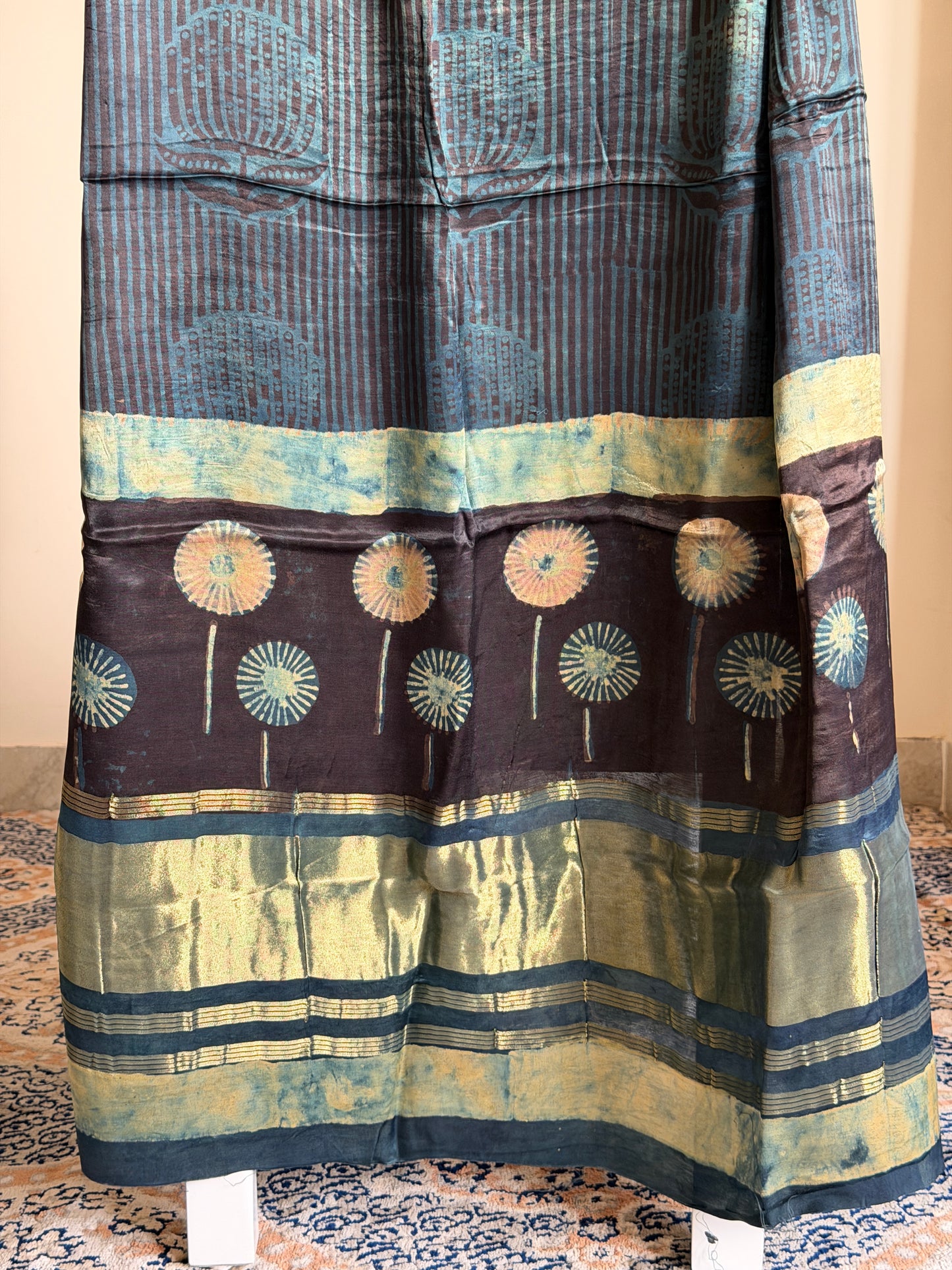 Tissue Modal Silk Suit Set with Nashpal Print