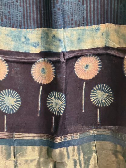 Tissue Modal Silk Suit Set with Nashpal Print