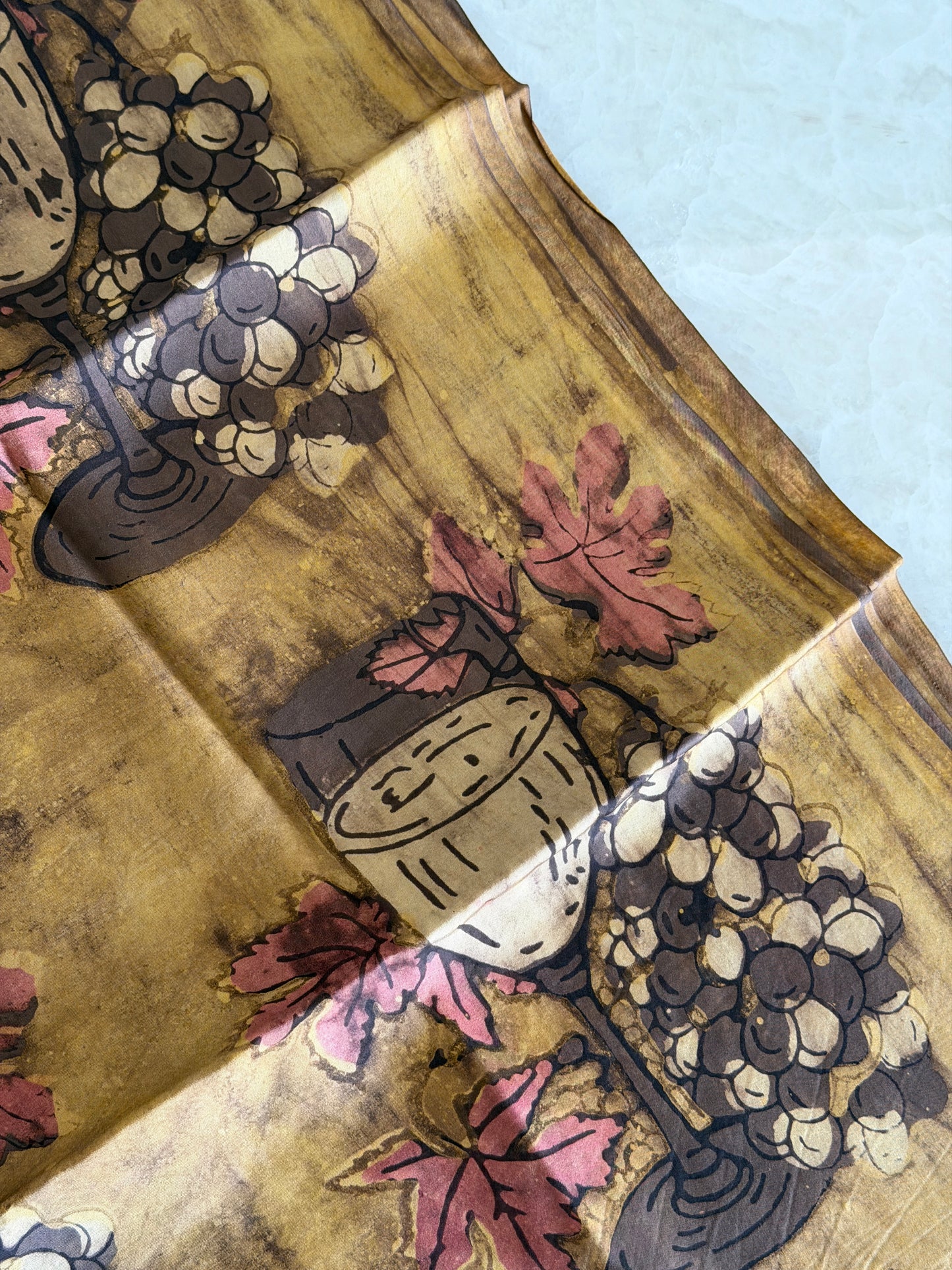 Tussar Modal Silk Suit Set with Nashpal Print