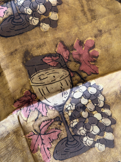 Tussar Modal Silk Suit Set with Nashpal Print