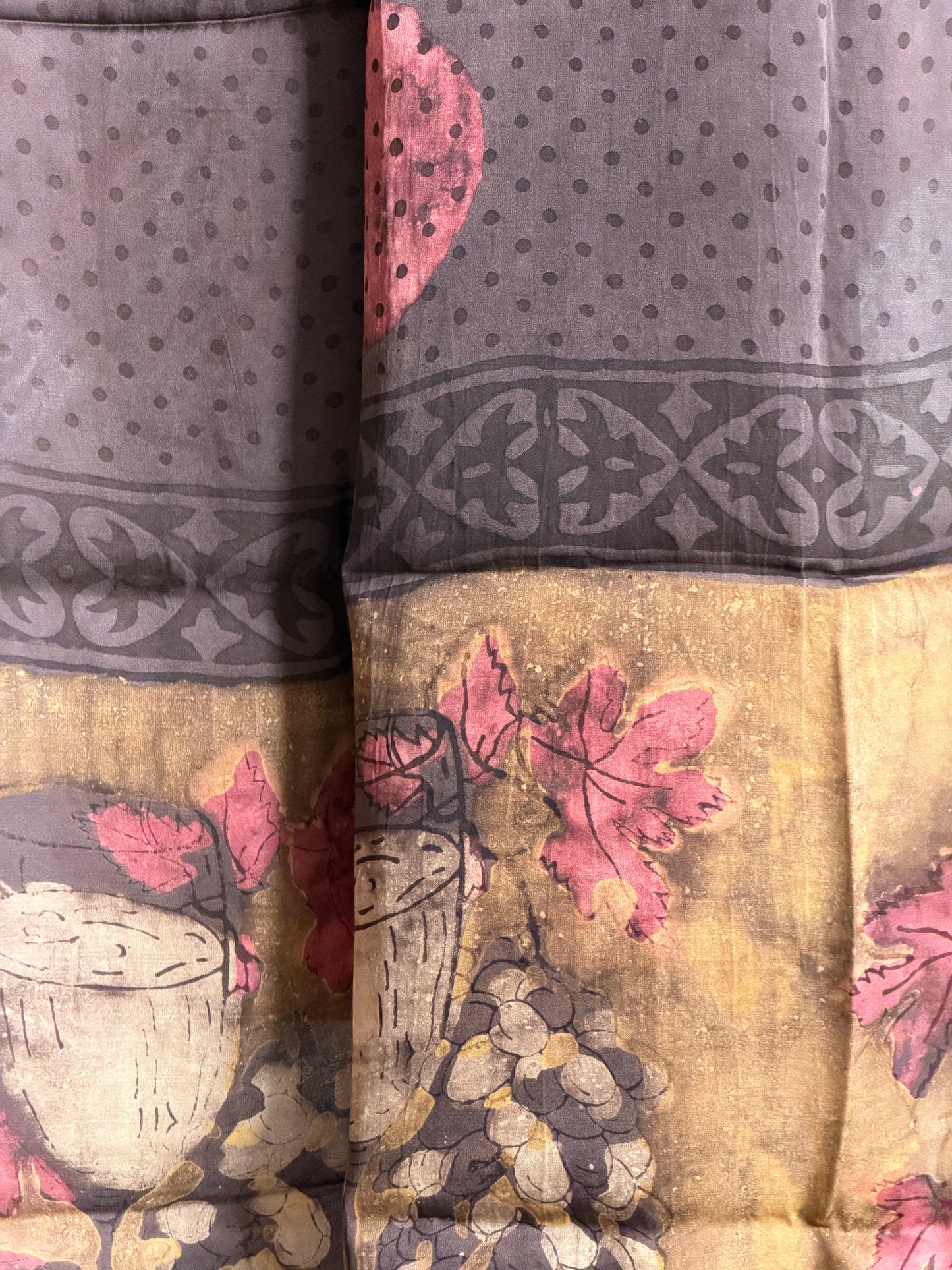 Tussar Modal Silk Suit Set with Nashpal Print