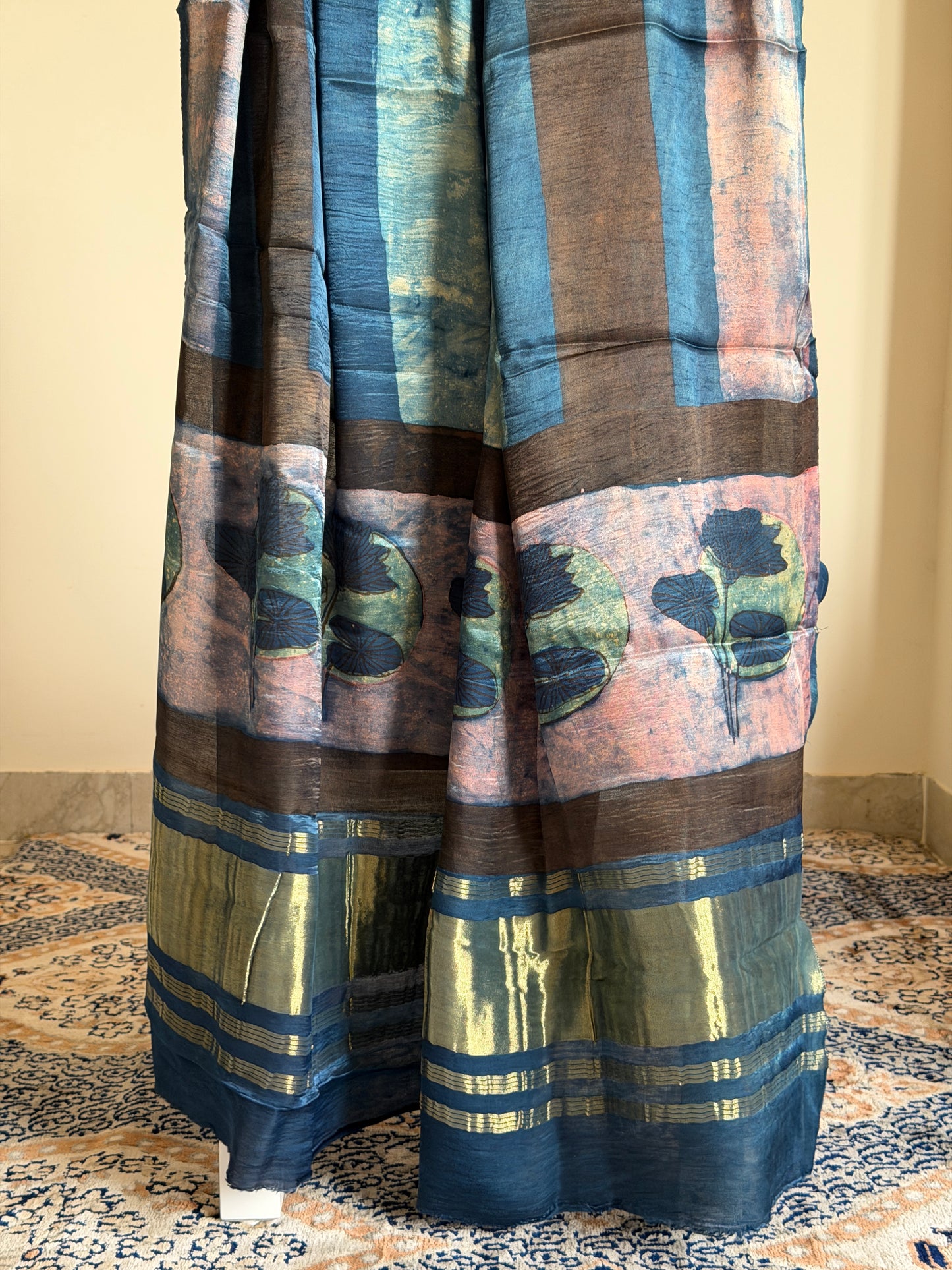 Tissue Modal Silk Suit Set with Nashpal Print