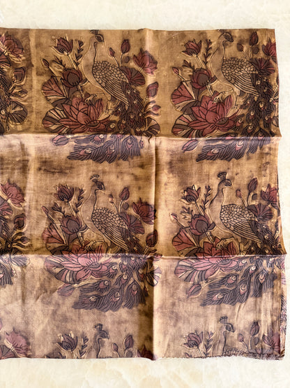 Tussar Modal Silk Suit Set with Nashpal Print