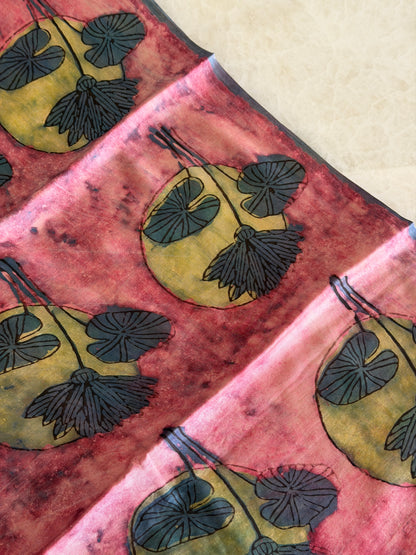 Tussar Modal Silk Suit Set with Nashpal Print