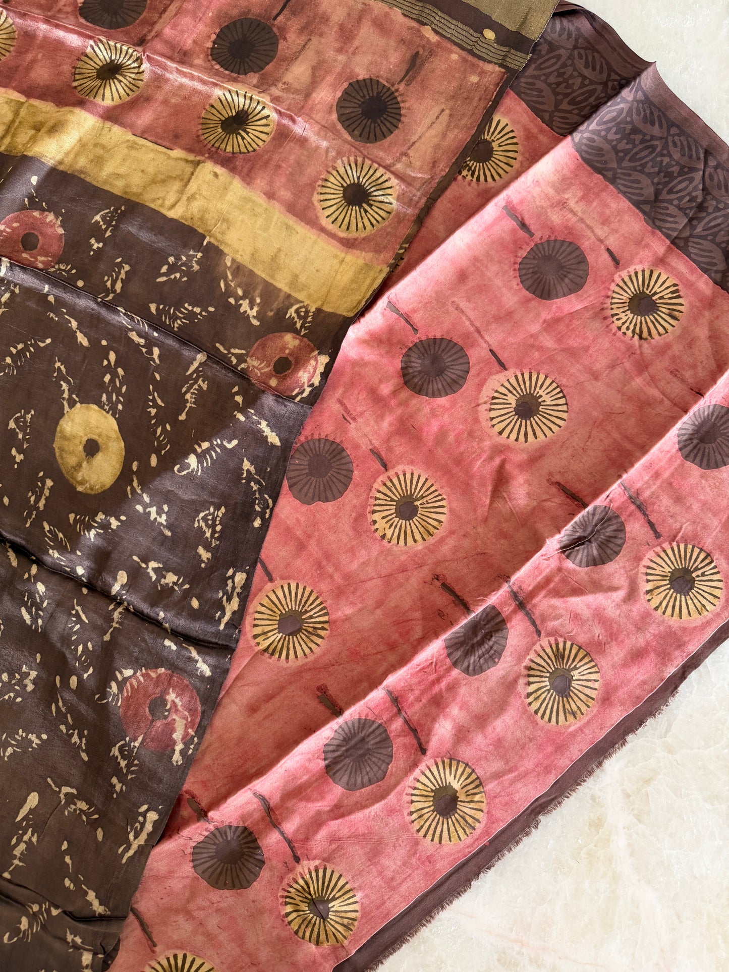 Tissue Modal Silk Suit Set with Nashpal Print