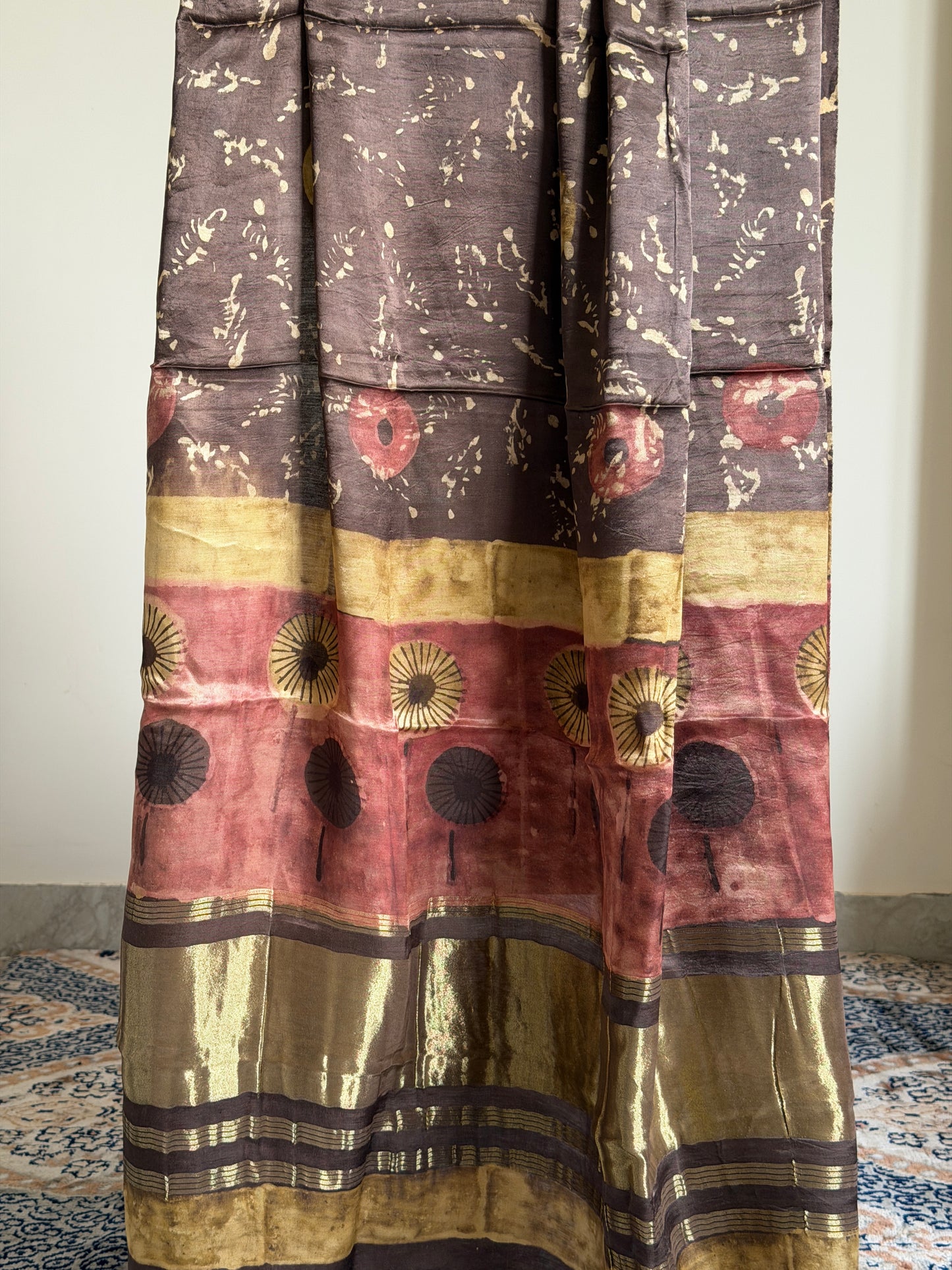 Tissue Modal Silk Suit Set with Nashpal Print