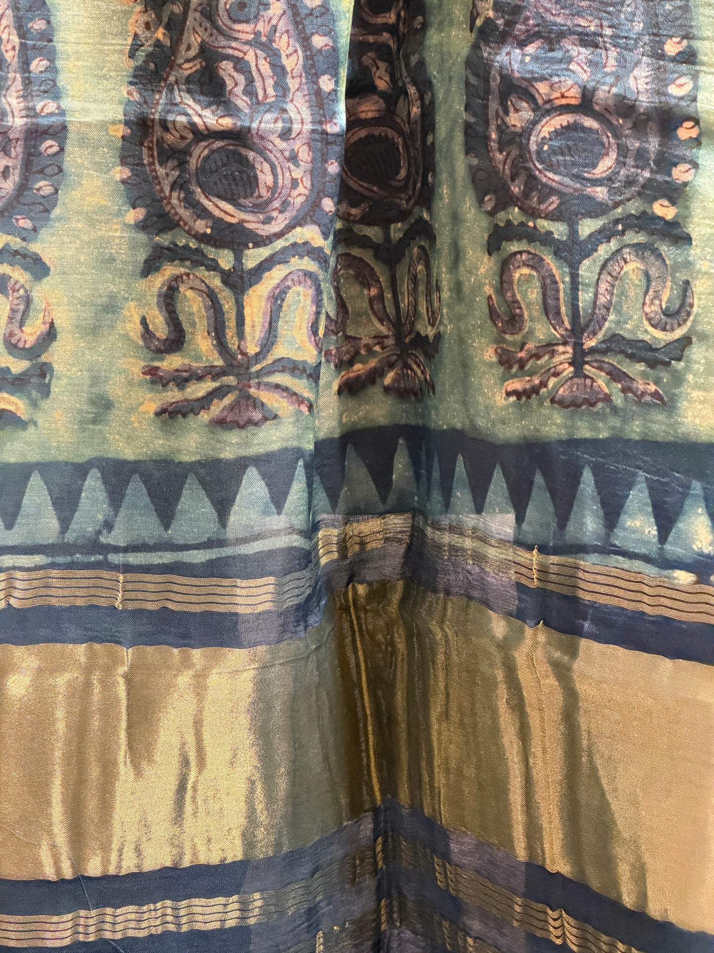 Tissue Modal Silk Suit Set with Nashpal Print