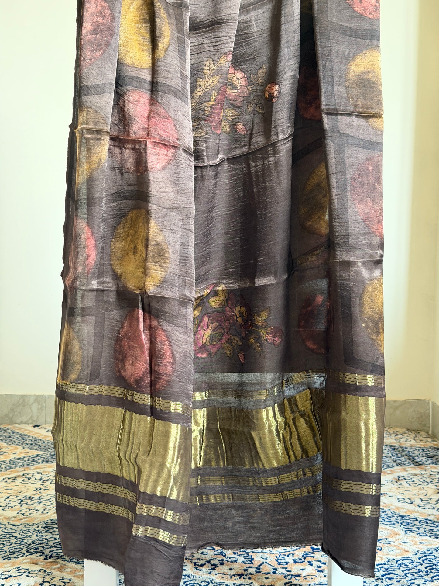 Tissue Modal Silk Suit Set with Nashpal Print