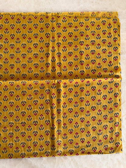 Ajrakh Suit Set with Appliqué Patchwork Dupatta