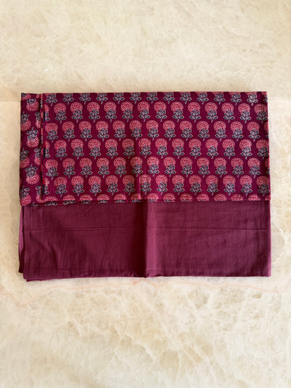 Ajrakh Suit Set with Appliqué Patchwork Dupatta
