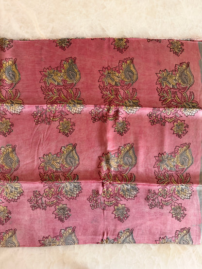Tussar Modal Silk Suit Set with Nashpal Print