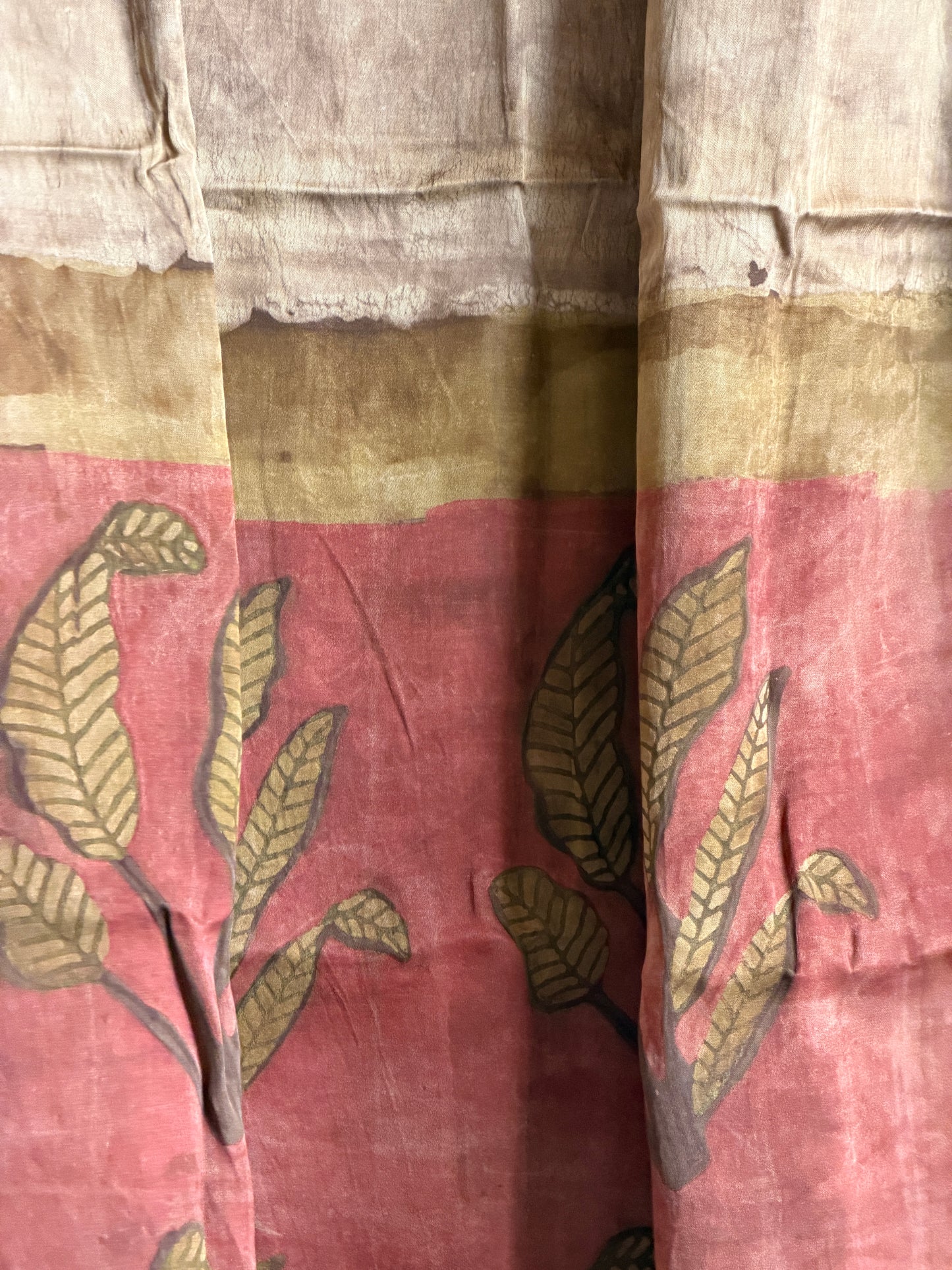 Tussar Modal Silk Suit Set with Nashpal Print