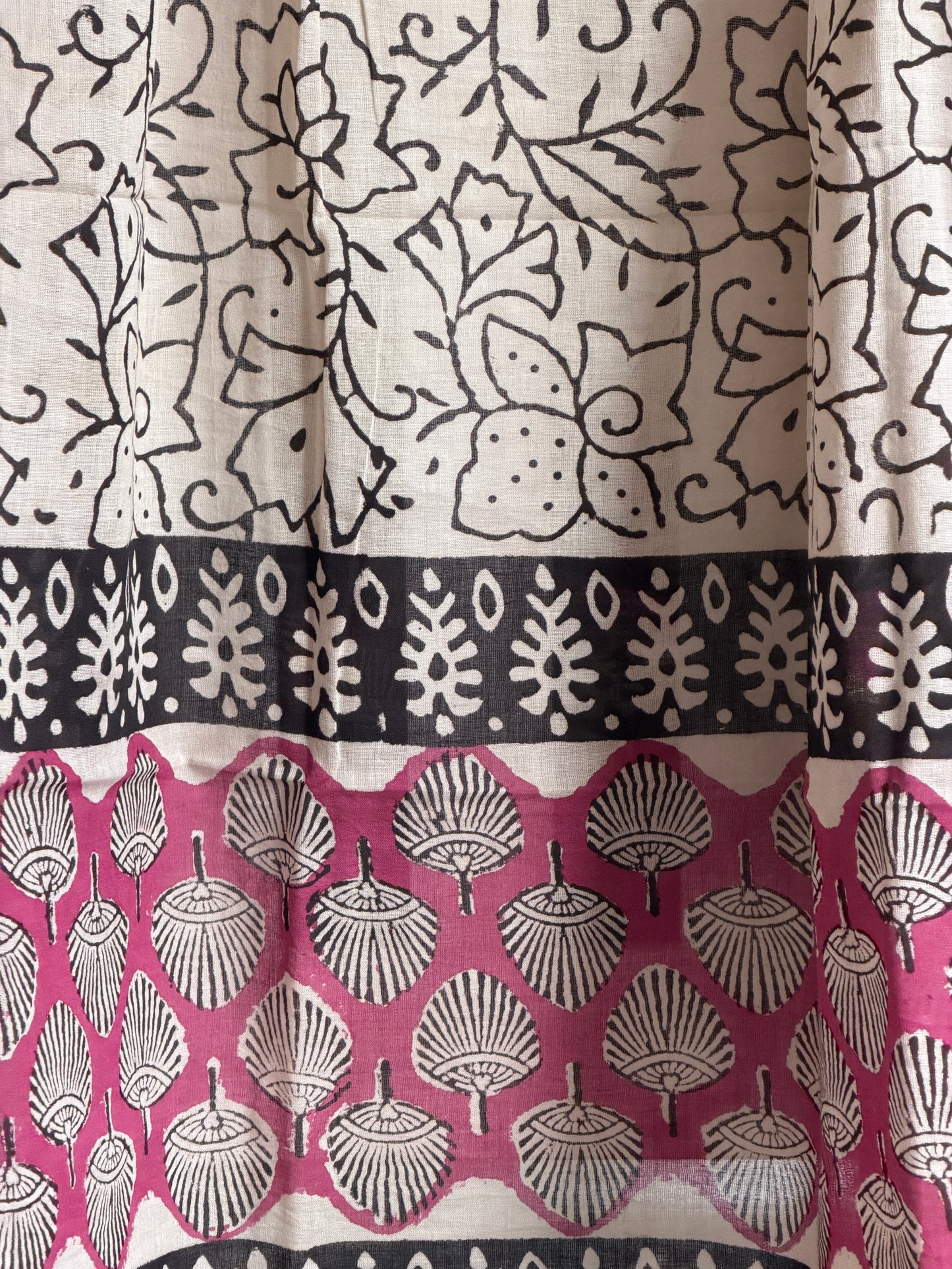 Pure Cotton Hand Block Printed Suit Set with Mulmul Dupatta