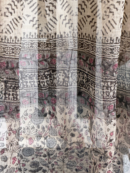 Pure Cotton Hand Block Printed Suit Set with Kota Dupatta