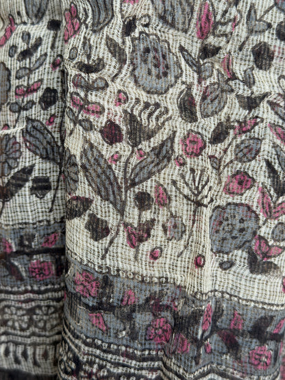 Pure Cotton Hand Block Printed Suit Set with Kota Dupatta