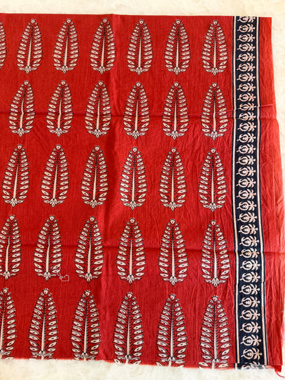 Pure Cotton Handblock Print 3 piece Unstitched Suit Set
