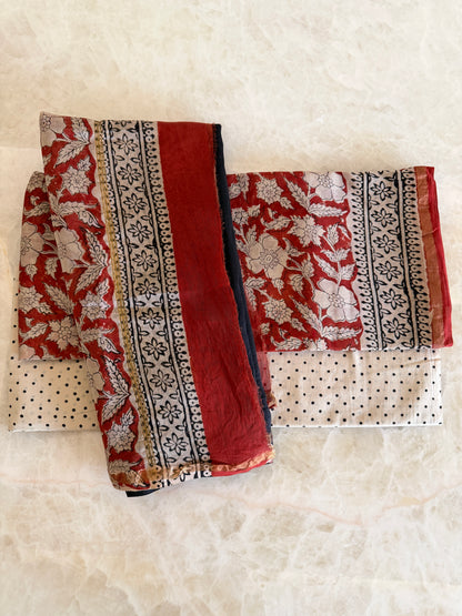 Chanderi Silk Unstitched 3 Piece Suit Set