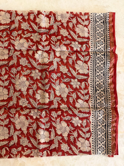 Chanderi Silk Unstitched 3 Piece Suit Set