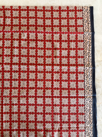 Pure Cotton Handblock Print 3 piece Unstitched Suit Set