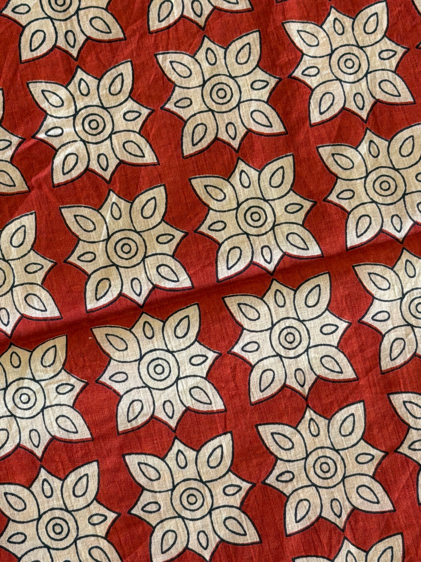 Pure Cotton Handblock Print 3 piece Unstitched Suit Set