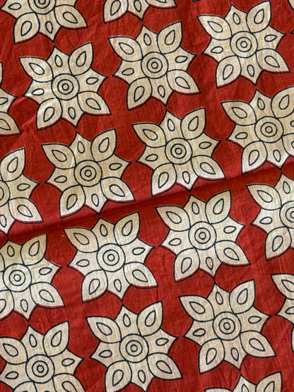 Pure Cotton Handblock Print 3 piece Unstitched Suit Set