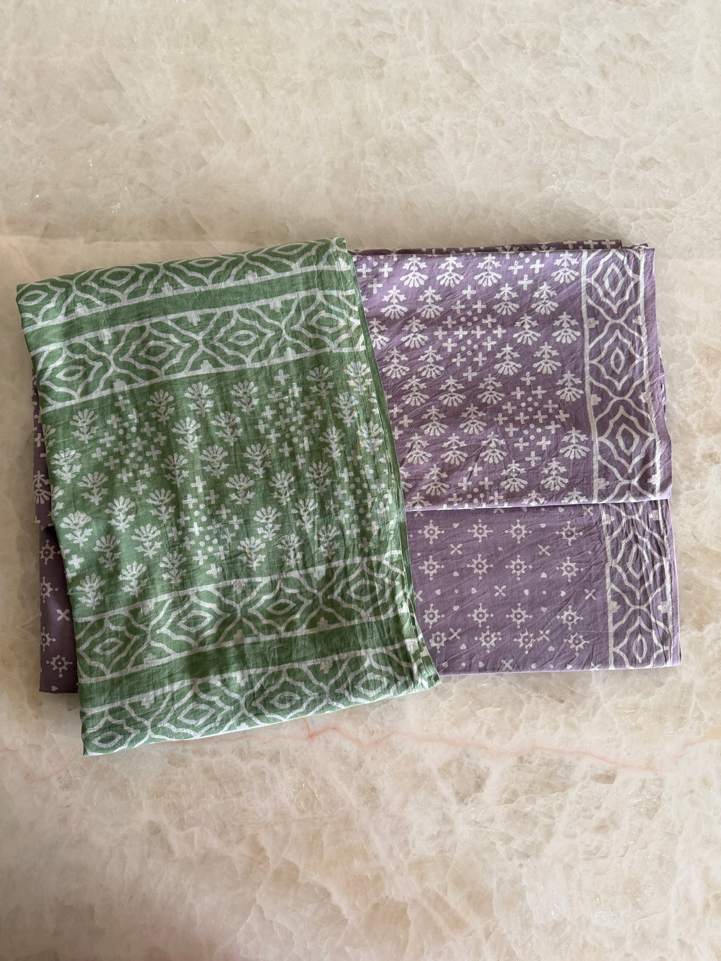 Pure Cotton Hand Block Printed Suit Set