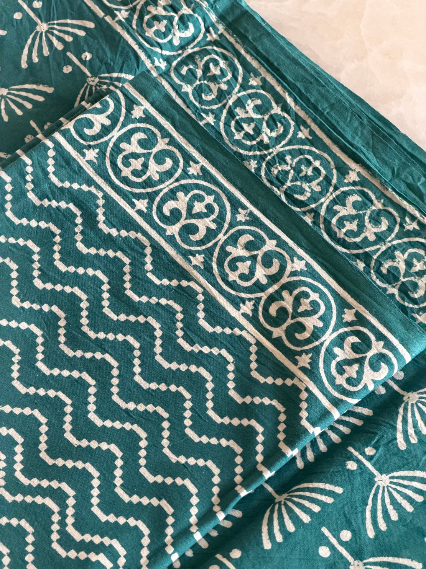 Pure Cotton Hand Block Printed Suit Set