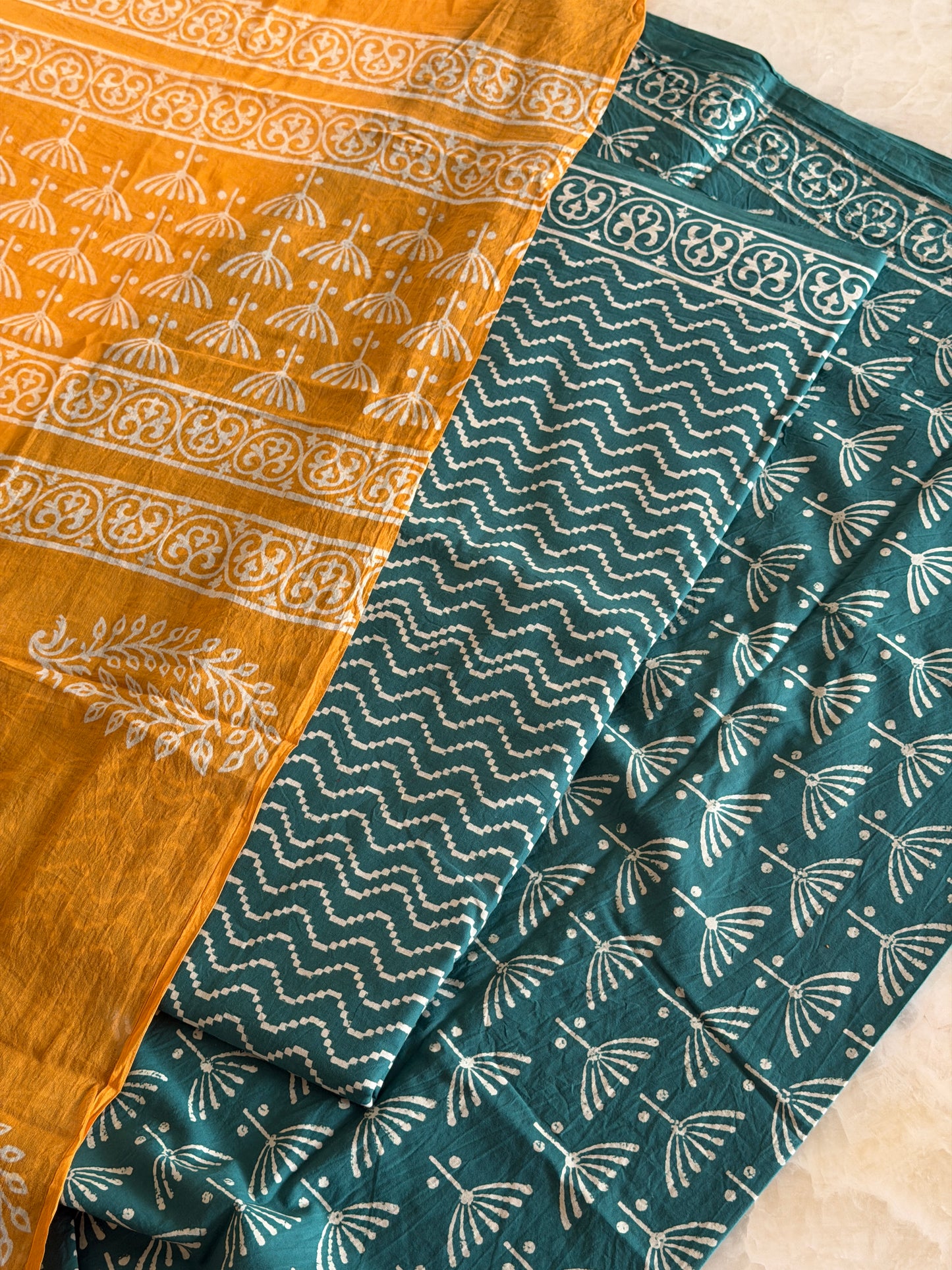 Pure Cotton Hand Block Printed Suit Set