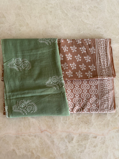 Pure Cotton Hand Block Printed Suit Set