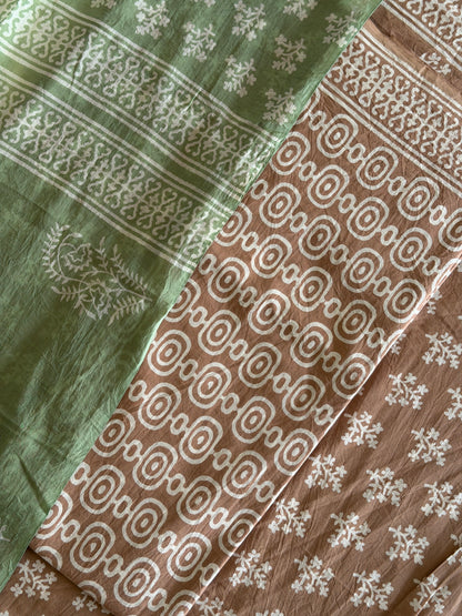 Pure Cotton Hand Block Printed Suit Set