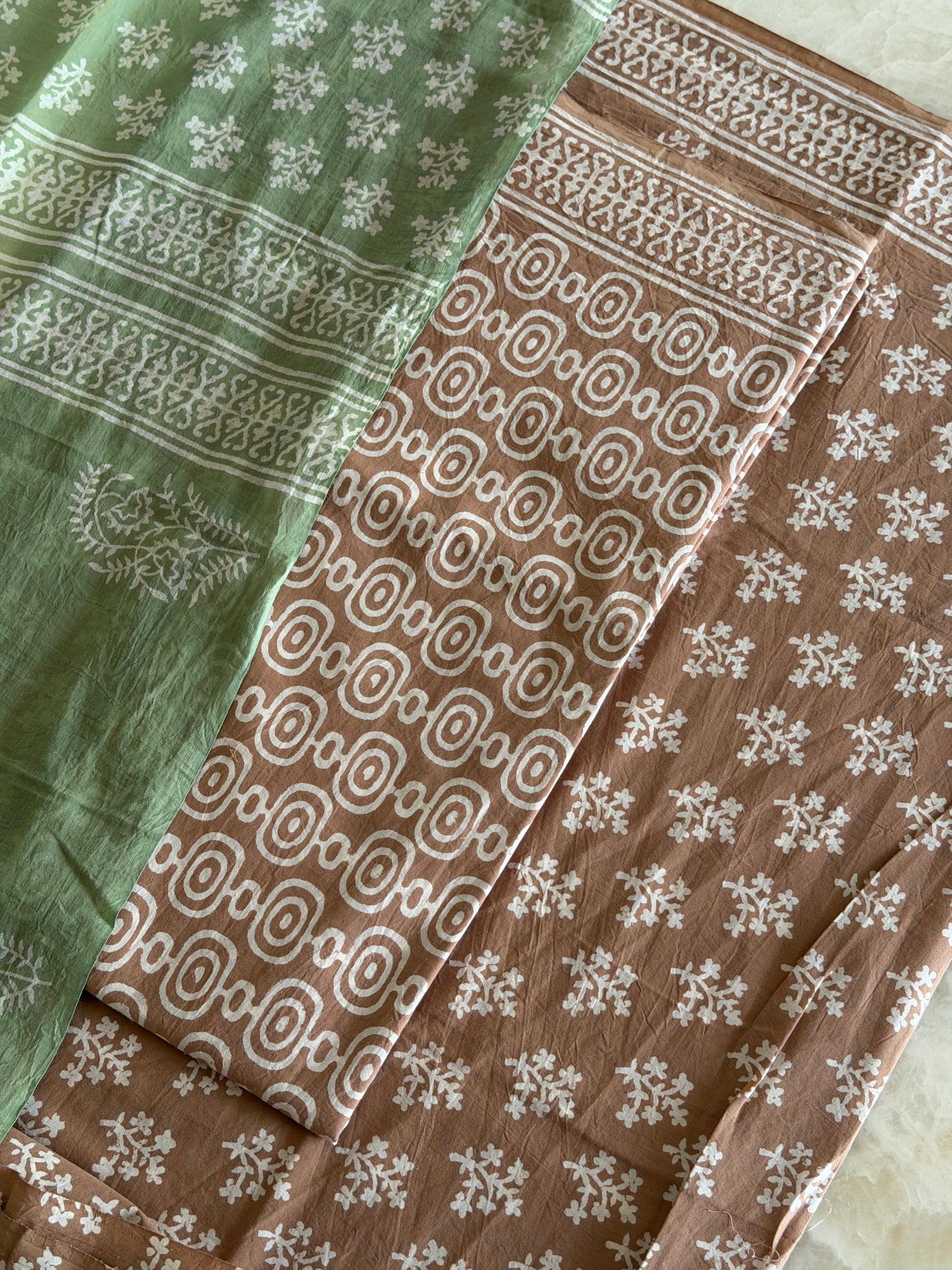 Pure Cotton Hand Block Printed Suit Set