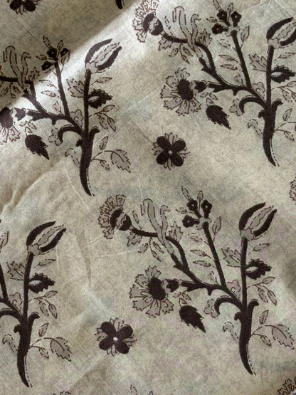 Pure Cotton Hand Block Printed Suit Set with Kota Dupatta