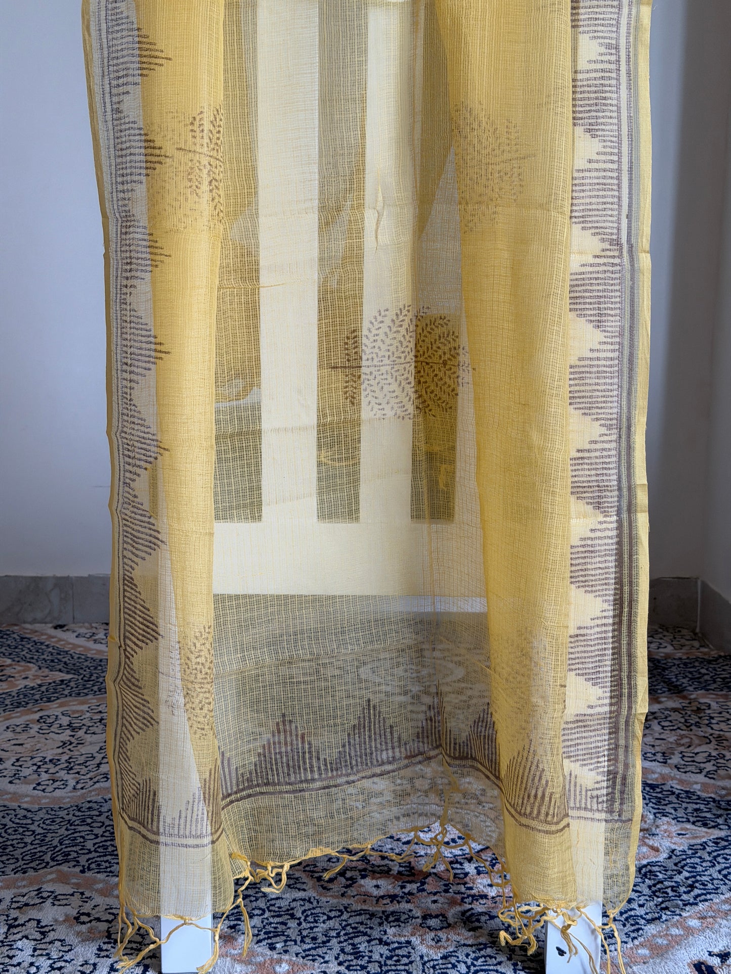 Pure Cotton Hand Block Printed Suit Set with Kota Dupatta