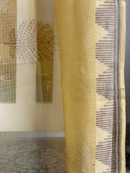 Pure Cotton Hand Block Printed Suit Set with Kota Dupatta