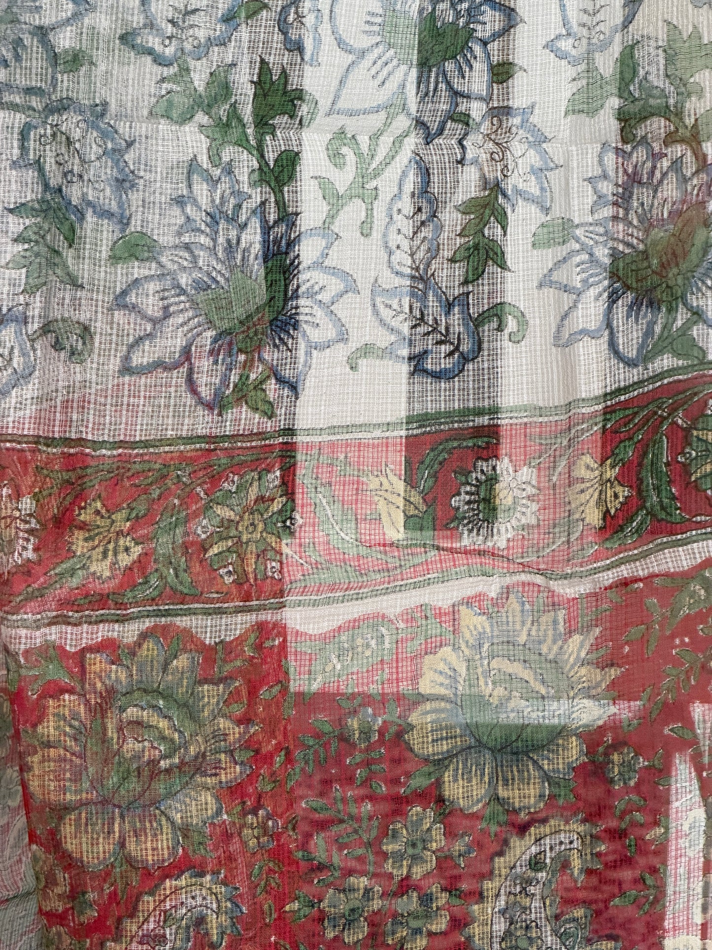 Pure Cotton Hand Block Printed Suit Set with Kota Dupatta
