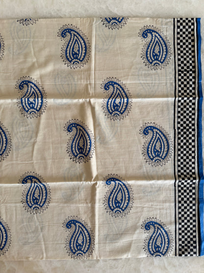 Pure Cotton Hand Block Printed Suit Set with Kota Dupatta