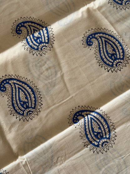 Pure Cotton Hand Block Printed Suit Set with Kota Dupatta