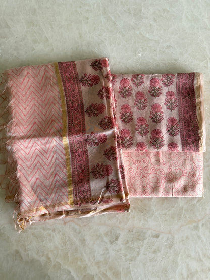 Premium Chanderi Silk Suit Set